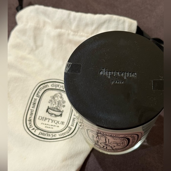 Diptyque Beauty Vanity Shelfie Companion Glass Jar With Lid, Cotton & Dust bag - Picture 2 of 3